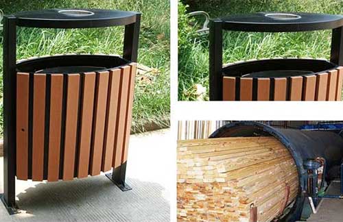 發貨廣州從化區，再獲好評的鋼木垃圾桶廠家