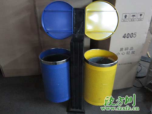 韶關鋼制噴塑垃圾桶寫字樓物業區的“顏值擔當”