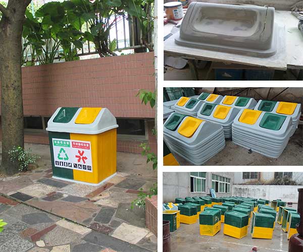  采購玻璃鋼戶外垃圾桶，認準欣方圳垃圾桶廠家